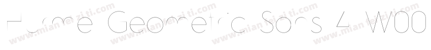 Hurme Geometric Sans 4 W00 SmBd字体转换